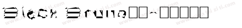 Black Bruno字体字体转换
